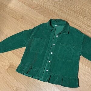 JODIFL Women’s Green Corduroy Jacket